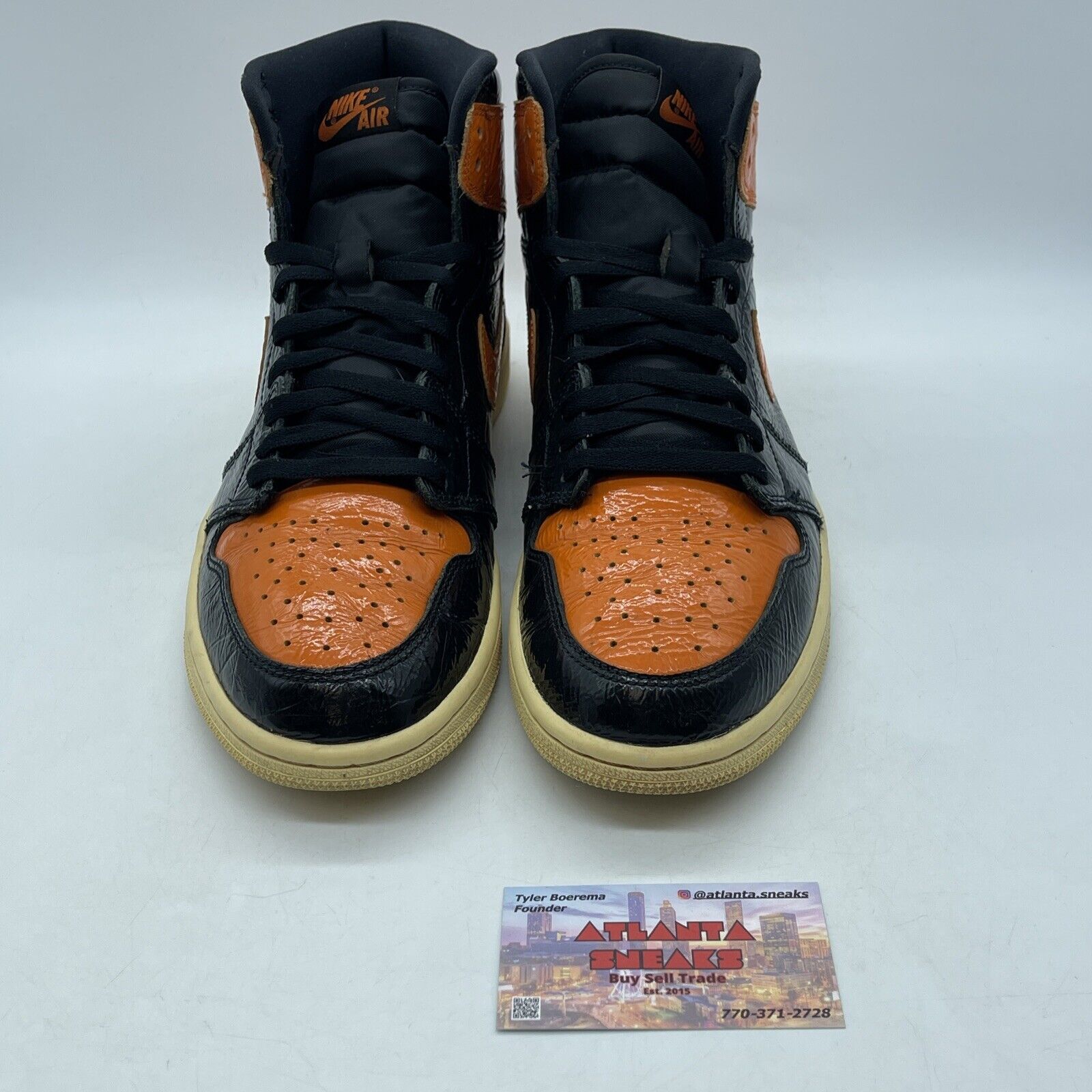 Size 10.5 - Jordan 1 Retro OG High Shattered Backboard 3.0 Orange (555088-028)