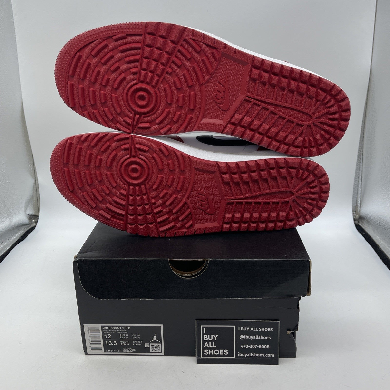 Size 12 - Air Jordan 1 Mule Golf Chicago White Red (FJ1213-101)