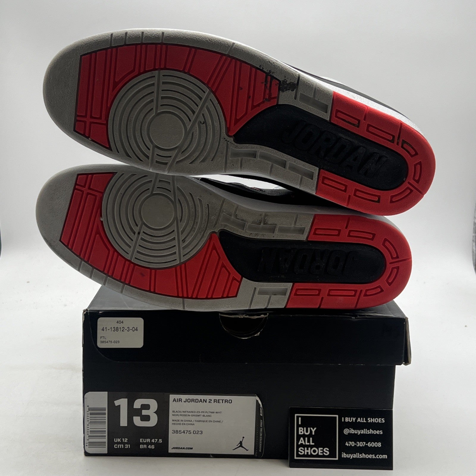 Size 13 - Air Jordan 2 Retro Infrared 23 (385475-023)
