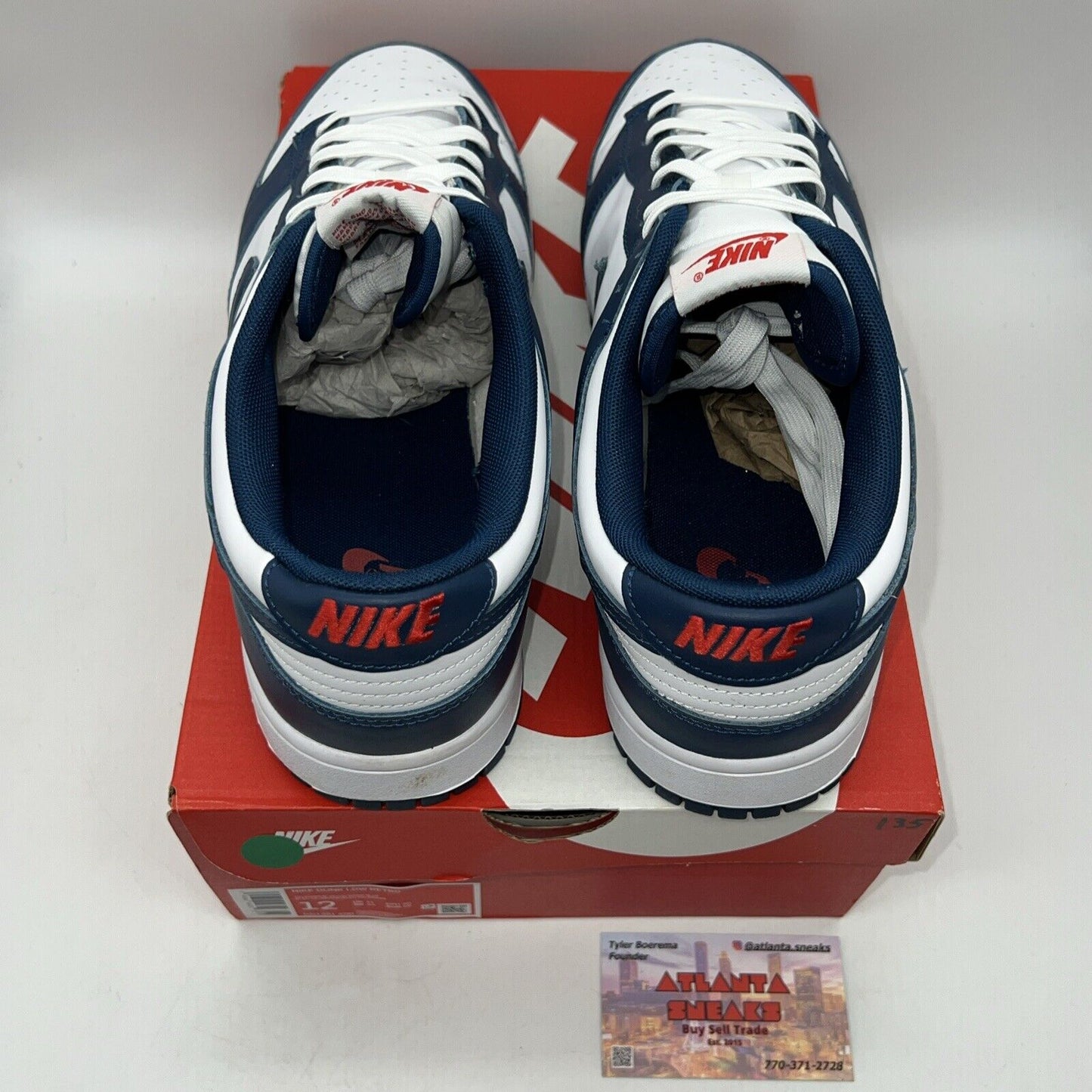 Size 12 - Nike Dunk Low Velarian Blue/White Leather (DD1391-400)