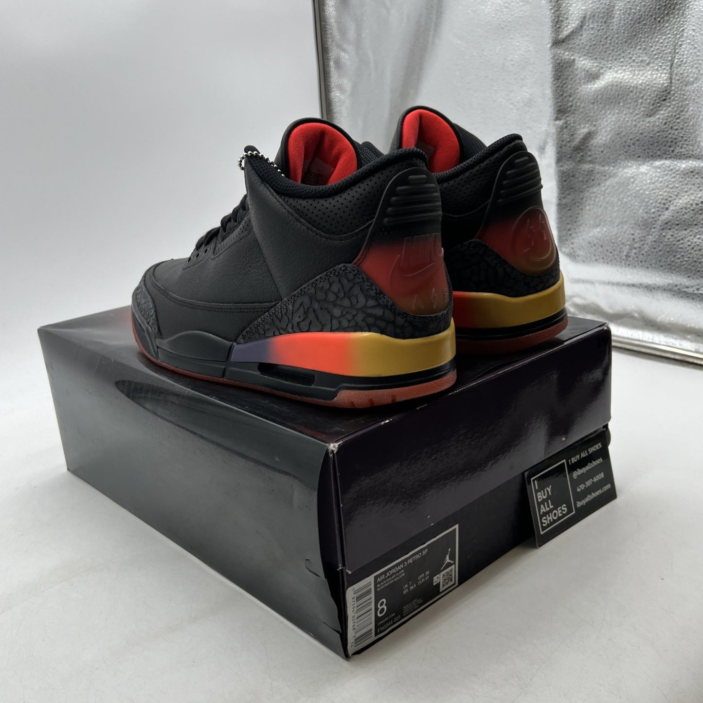 Size 8 - J. Balvin x Air Jordan 3 Retro Rio (FN0344-001)