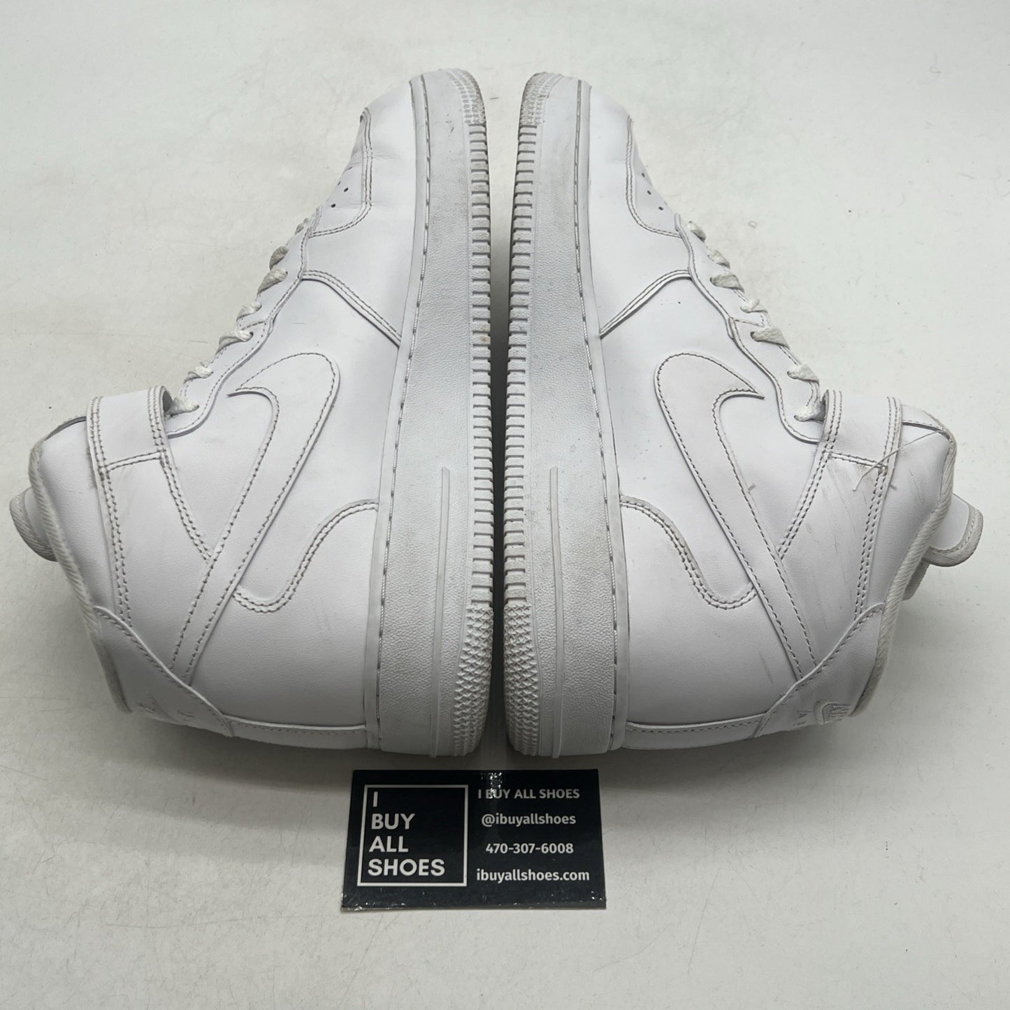 Size 10 - Nike Supreme x Air Force 1 Mid Box Logo - Triple White (FZ8784-100)