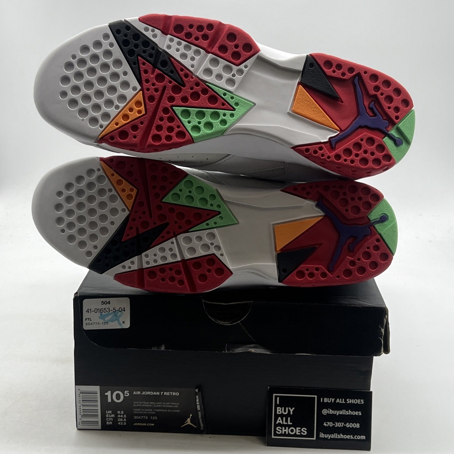 Size 10.5 - Air Jordan 7 Retro 2015 Hare (304775-125)