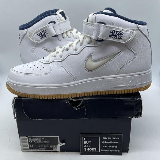 Size 11.5 - Nike Air Force 1 Jewel QS Mid NYC Yankees (DH5622-100)