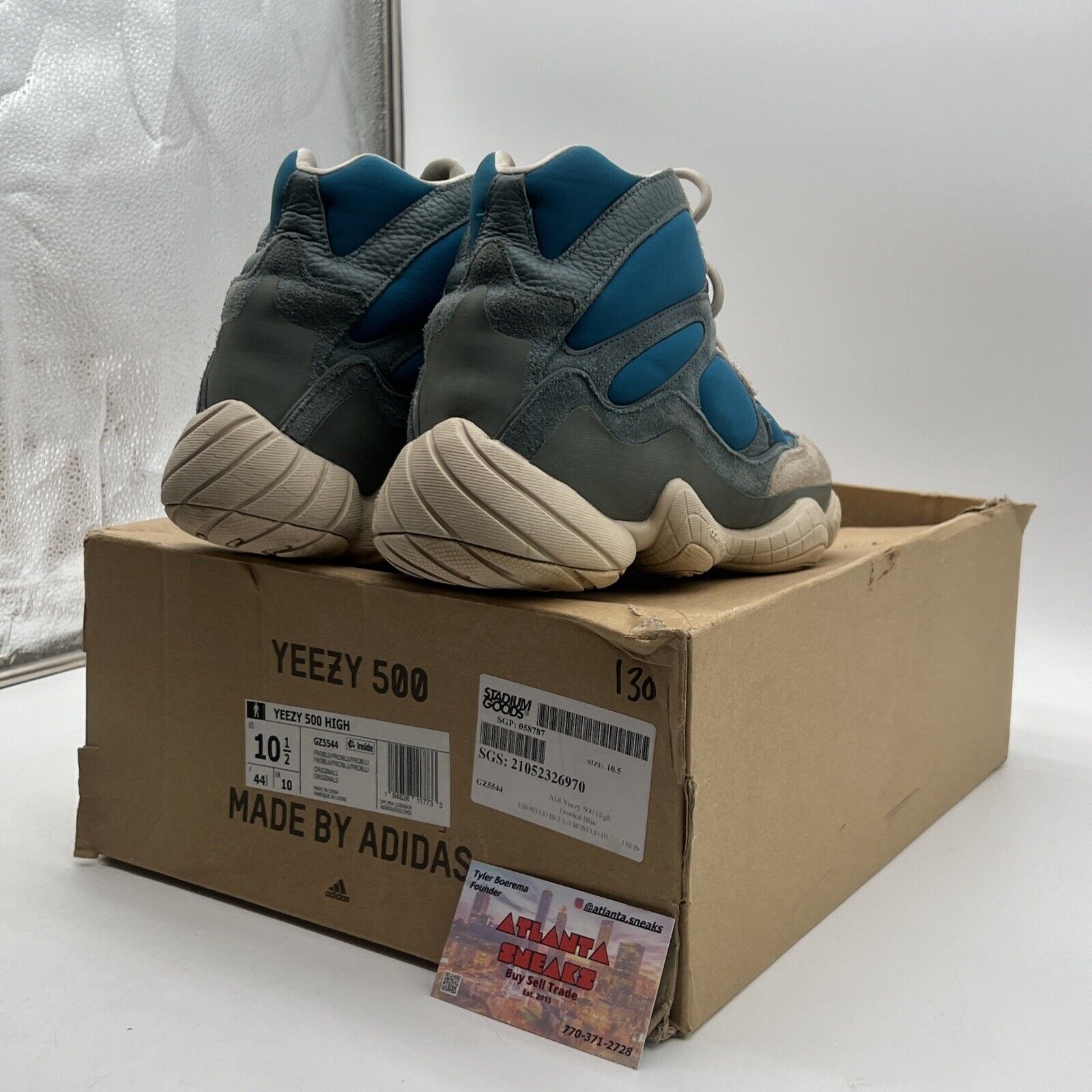 Size 10.5 - adidas Yeezy 500 High Frosted Blue (GZ5544)