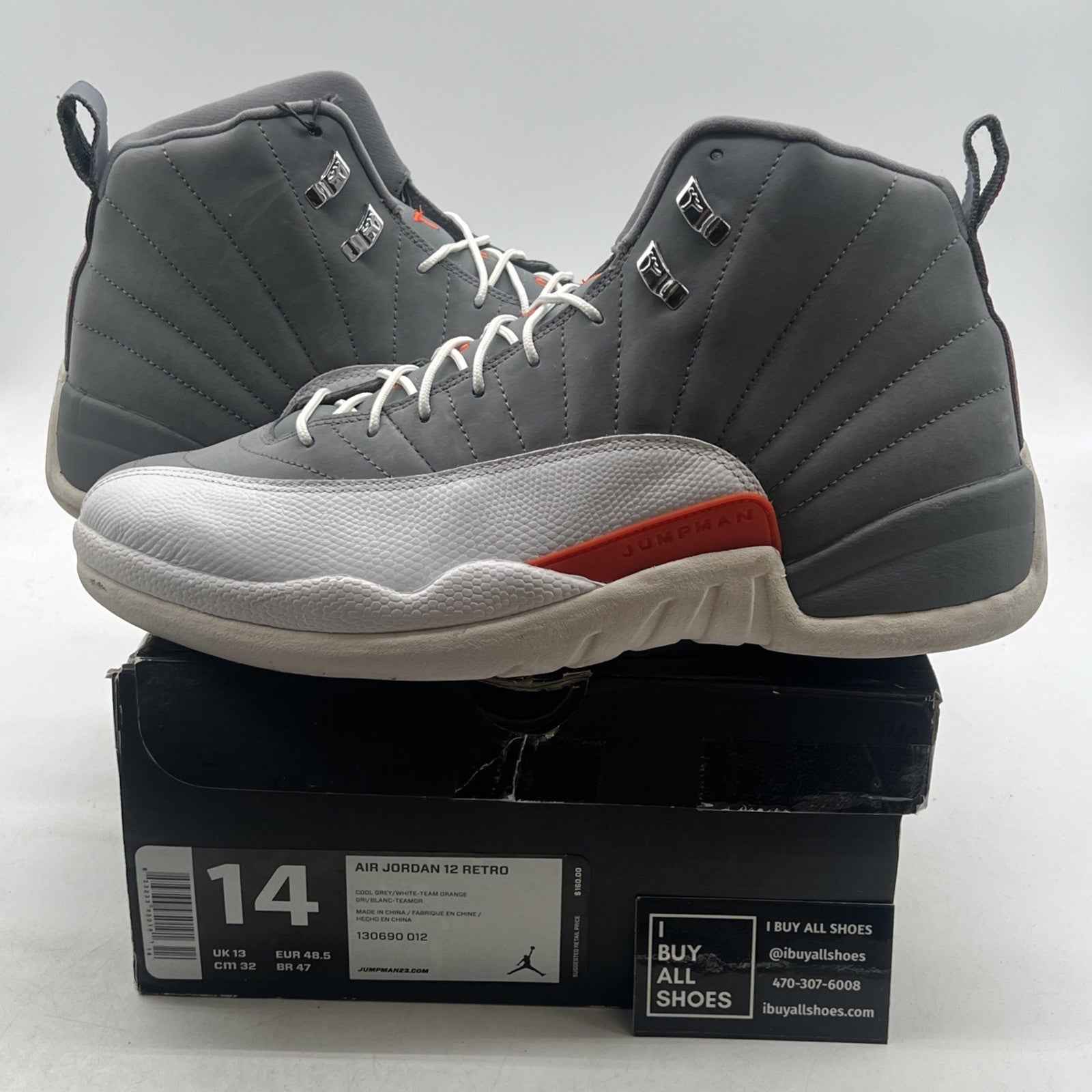 Size 14 - Air Jordan 12 Retro Cool Grey (130690-012)