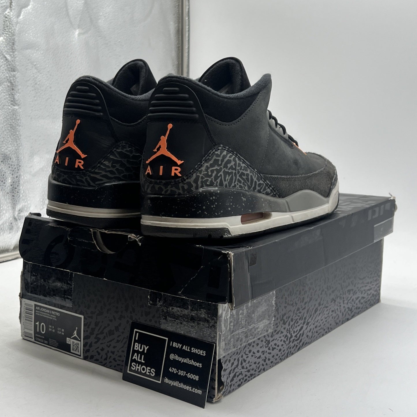 Size 10 - Air Jordan 3 Retro 2023 Mid Fear (CT8532-080)