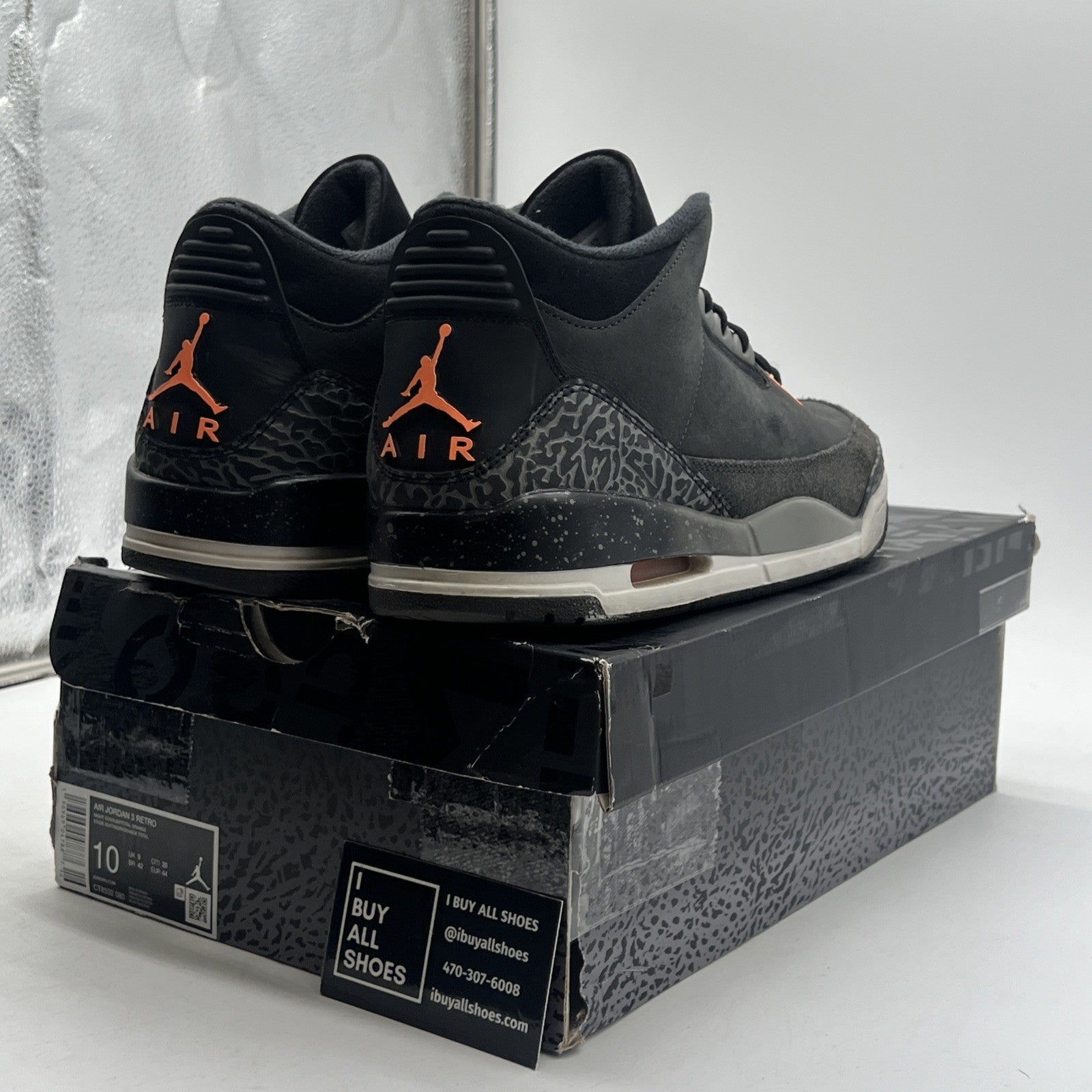 Size 10 - Air Jordan 3 Retro 2023 Mid Fear (CT8532-080)