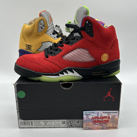 Size 8.5 - Jordan 5 Retro SE Solar Orange What The Suede Dual Colors Icy Soles