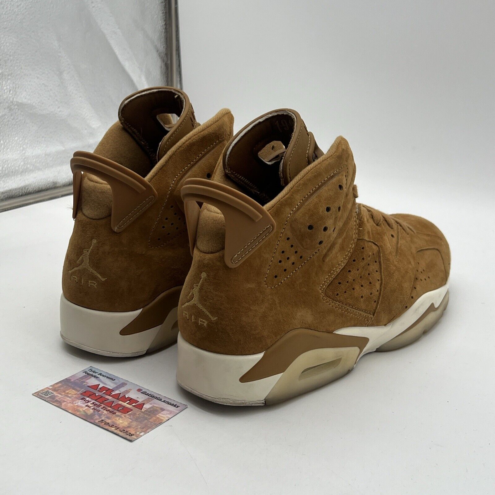 Size 11.5 - Air Jordan 6 Retro Wheat White Suede (384664-706)