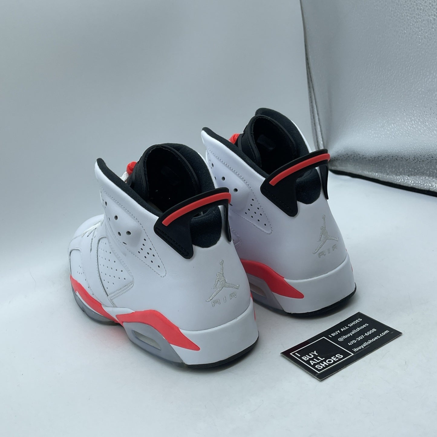 Size 12 - Air Jordan 6 Retro 2014 White Infrared Leather (384664-123)
