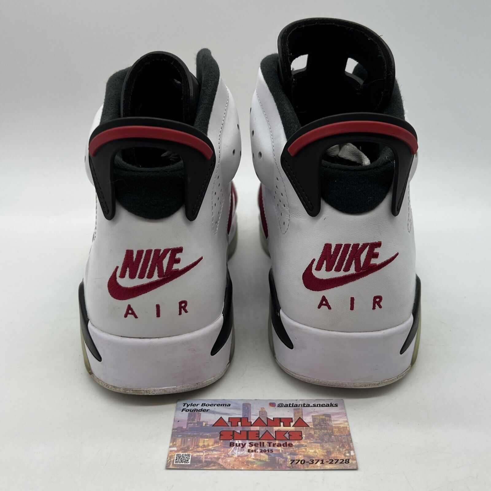 Size 11.5 - Jordan 6 Retro OG Mid Carmine White Black Suede Leather (CT8529-106)