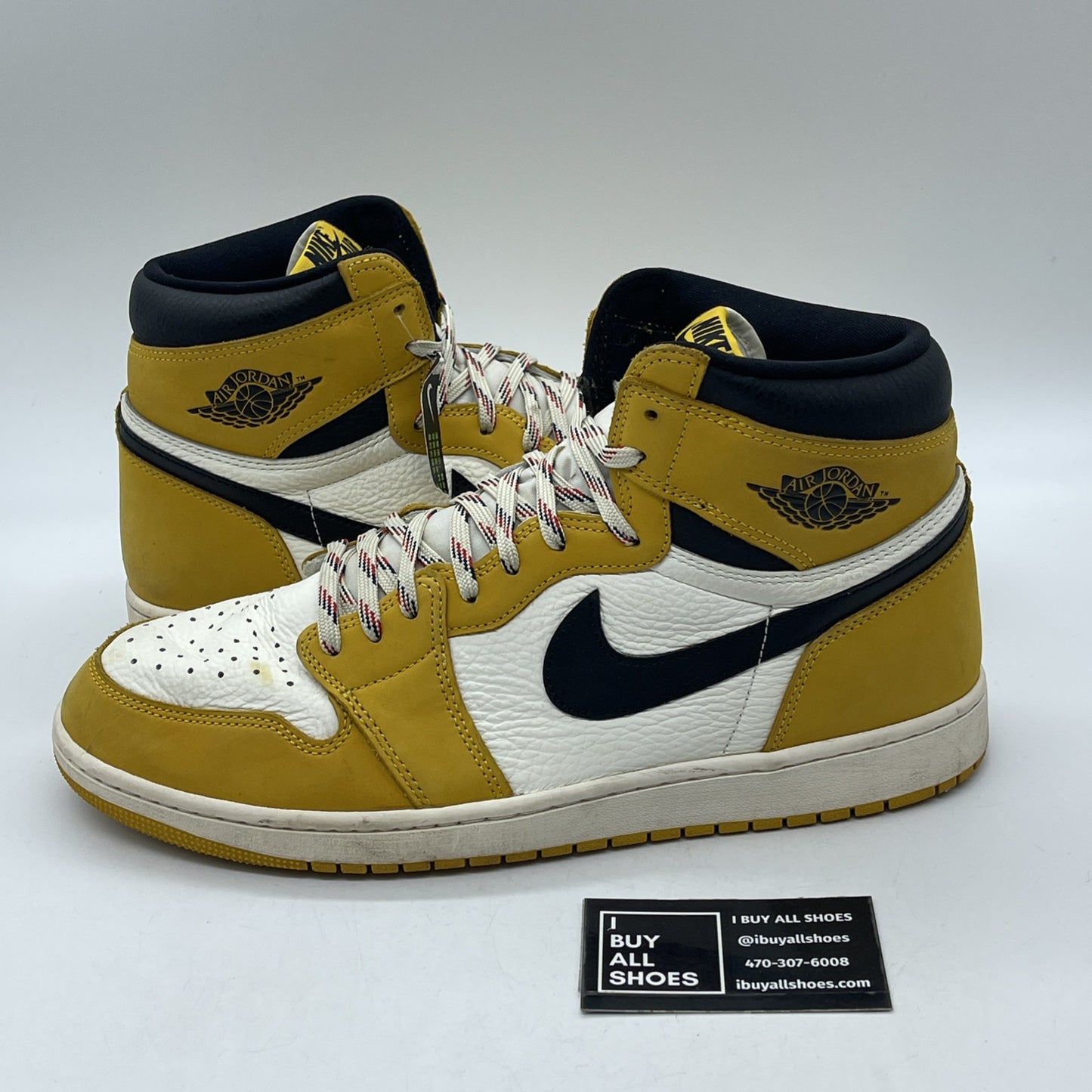 Size 10 - Air Jordan 1 Retro OG High Black Gold (DZ5485-701)