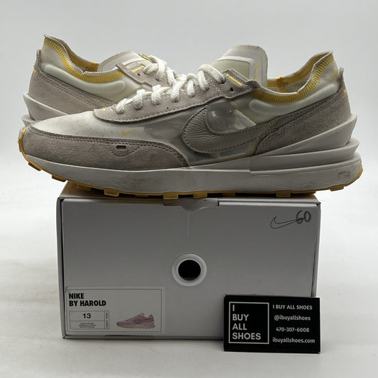 Size 13 - Nike ID Men's Waffle One SE Beige Tan Sail Suede Running Shoe