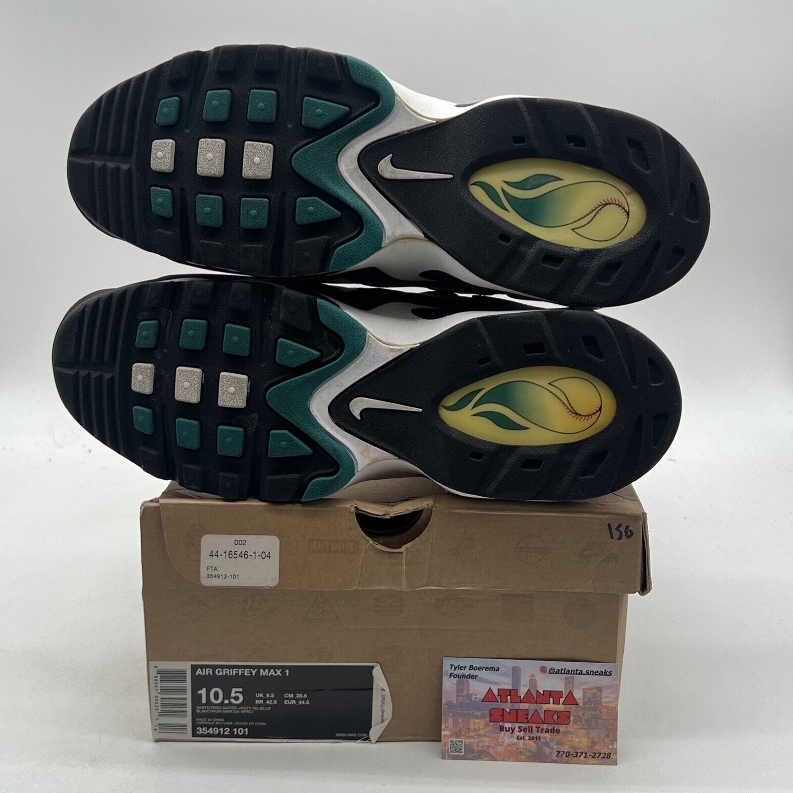 Size 10.5 - Nike Air Griffey Max 1 Freshwater (354912-101)