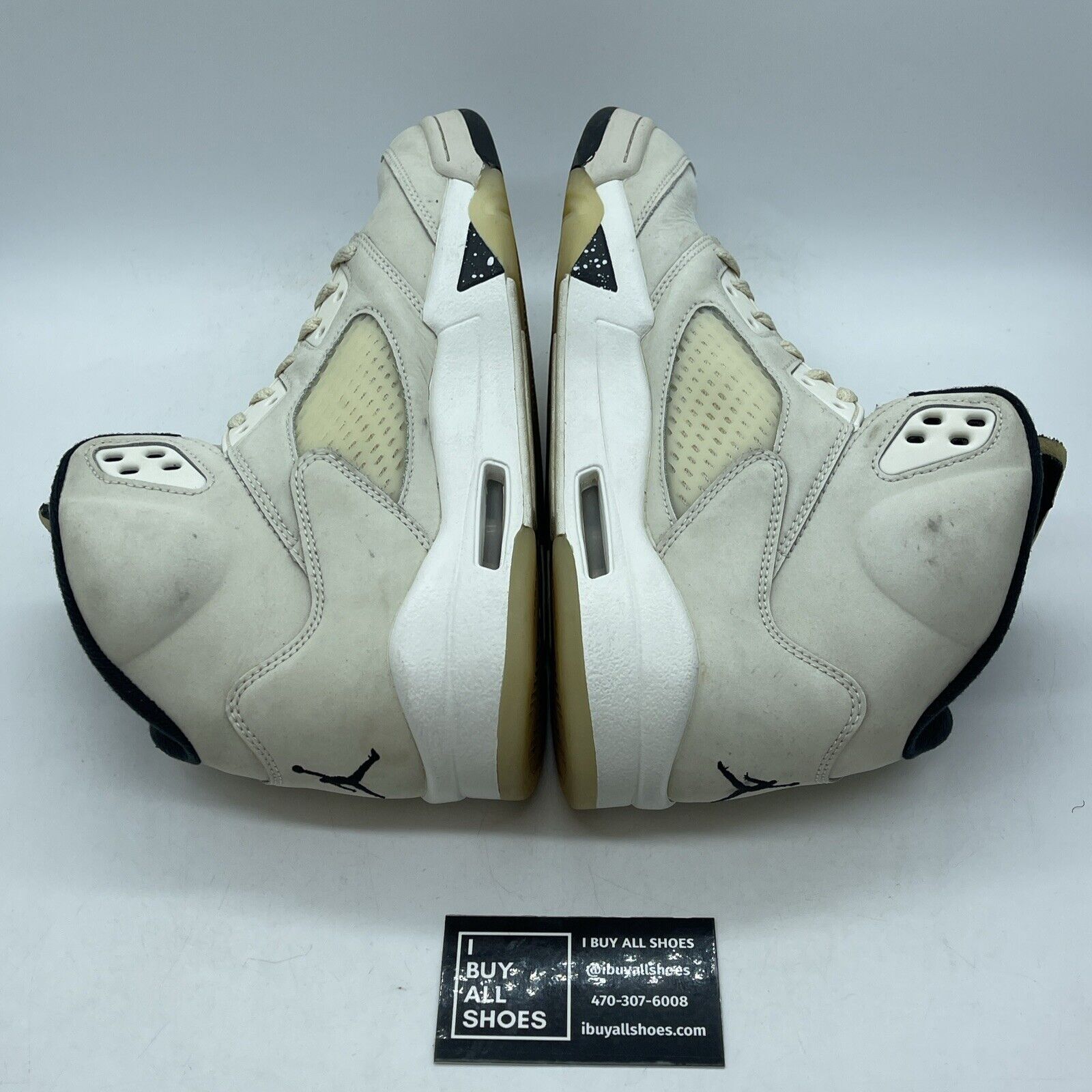 Size 10.5 - Air Jordan 5 Retro SE Sail Tan White Black Suede (FN7405-100)