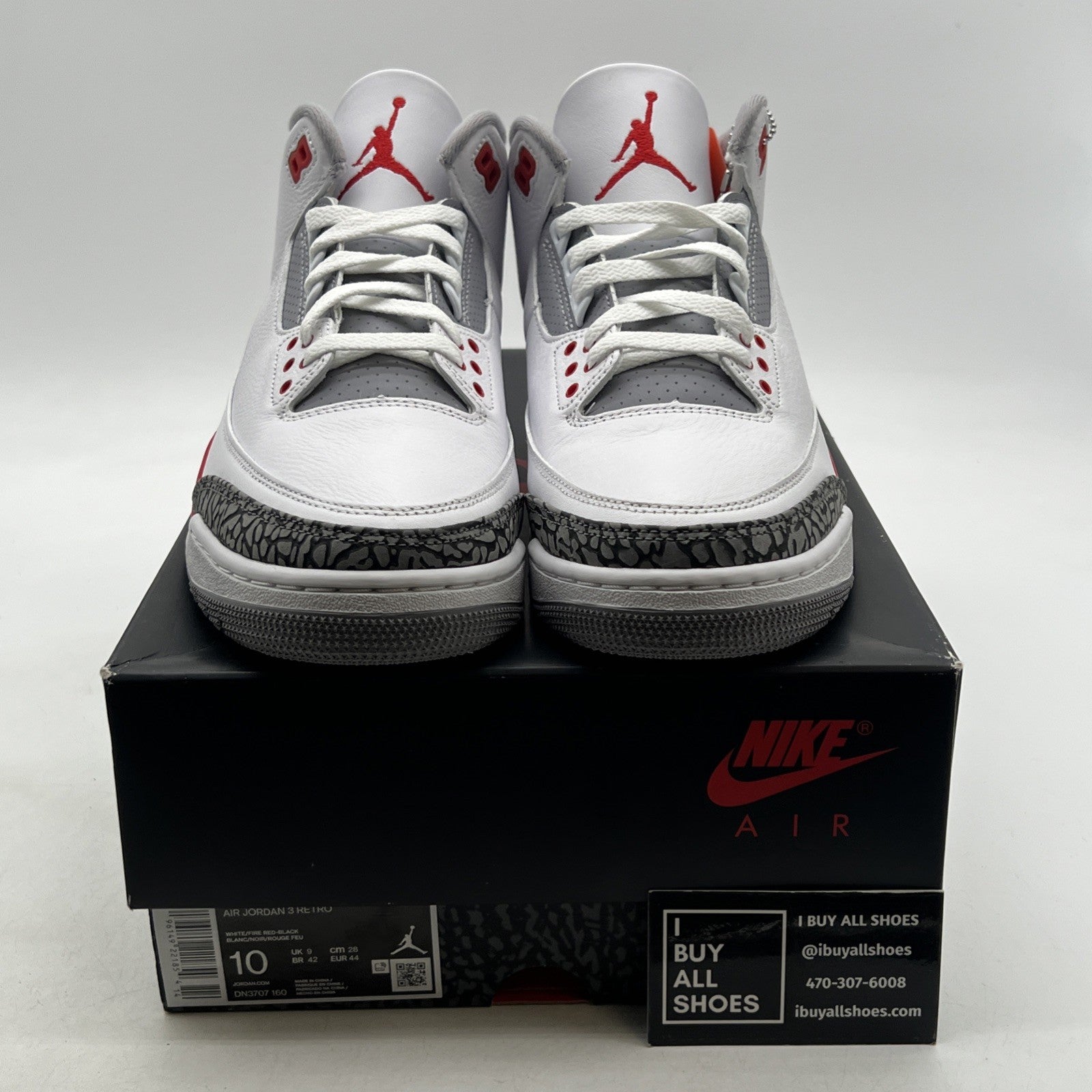 Size 10 - Air Jordan 3 Retro Mid Fire Red (DN3707-160)