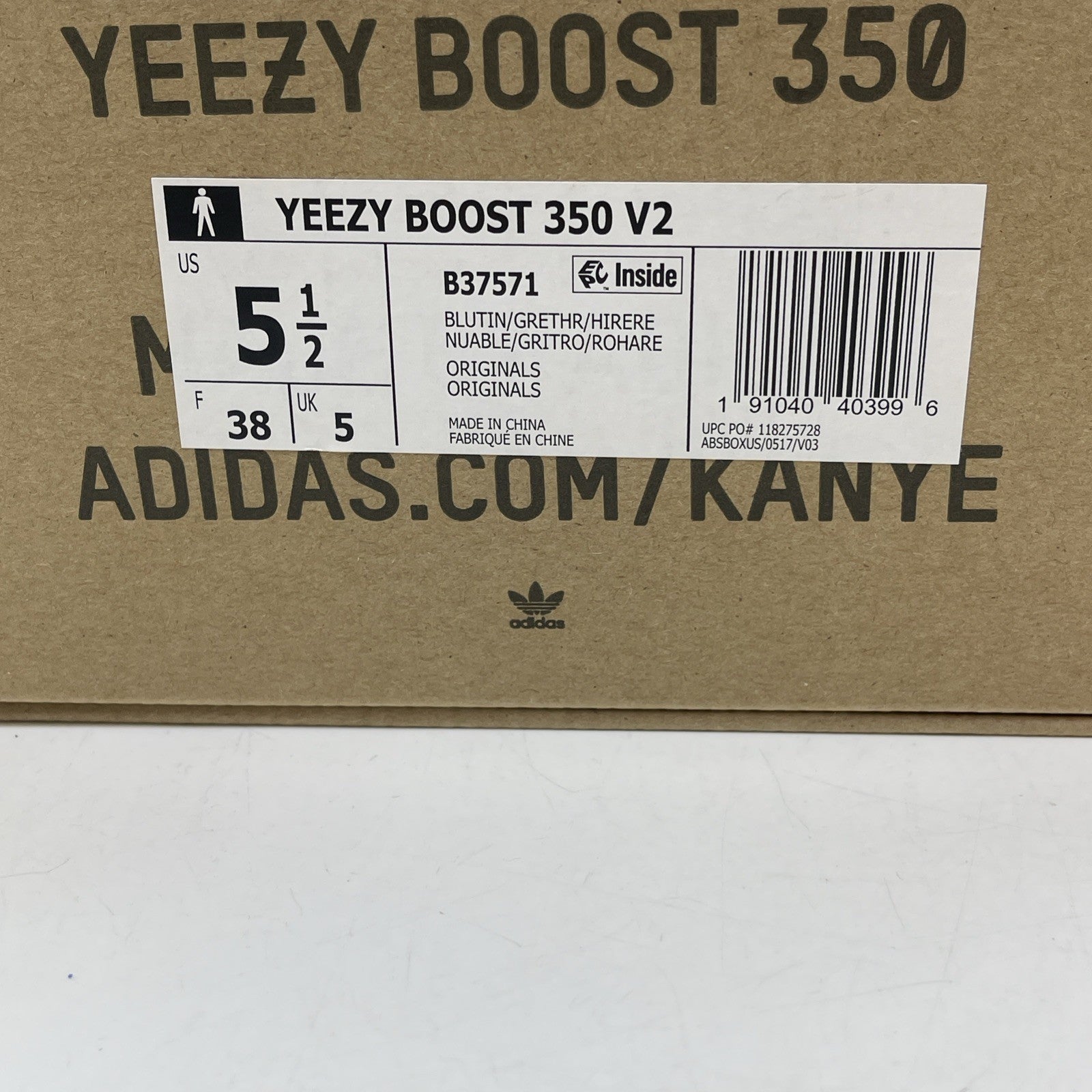 Size 5.5 - adidas Yeezy Boost 350 V2 Low Blue Tint Suede (B37571)