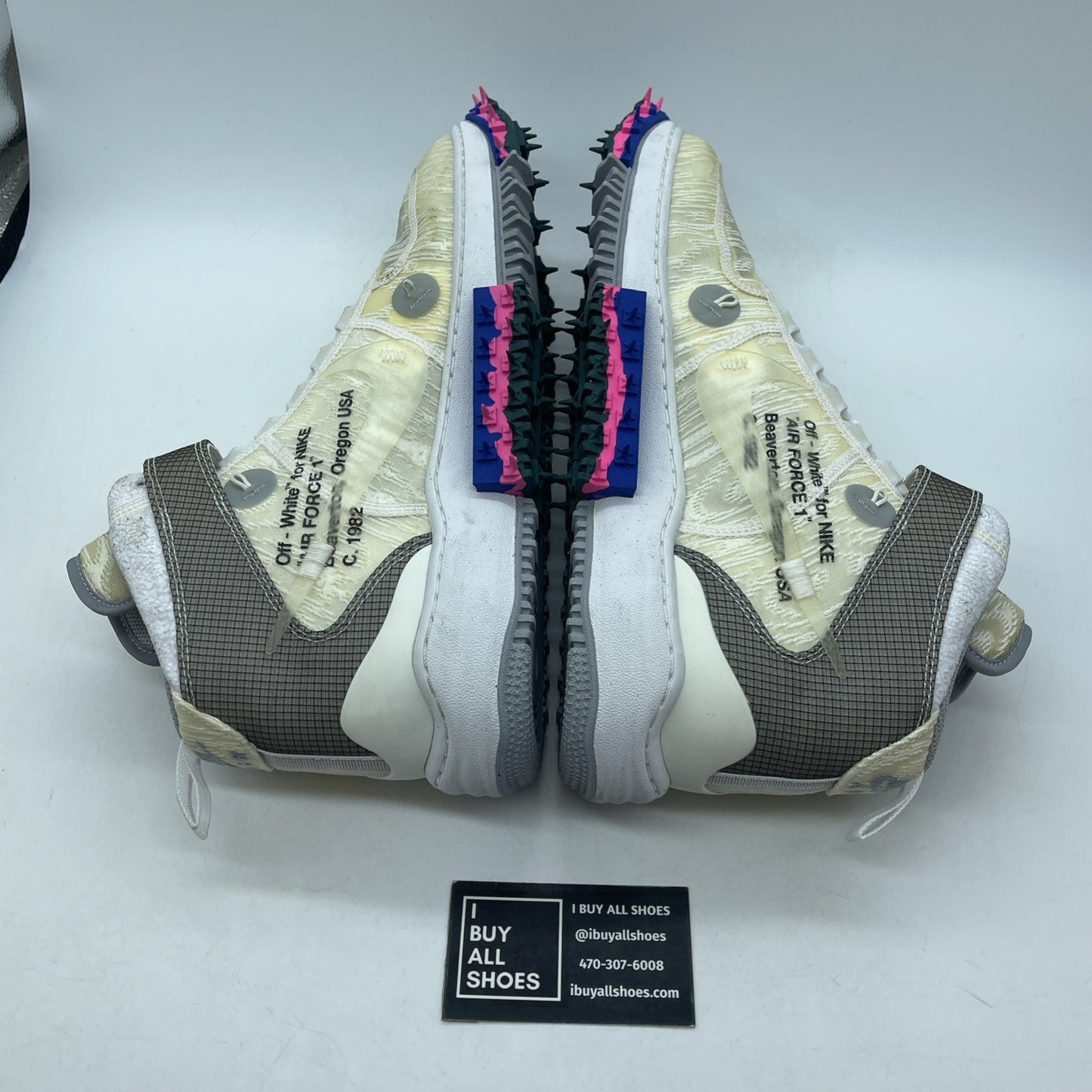 Size 12 - Nike Air Force 1 x Off-White White 2022 Grey Suede (DO6290-100)