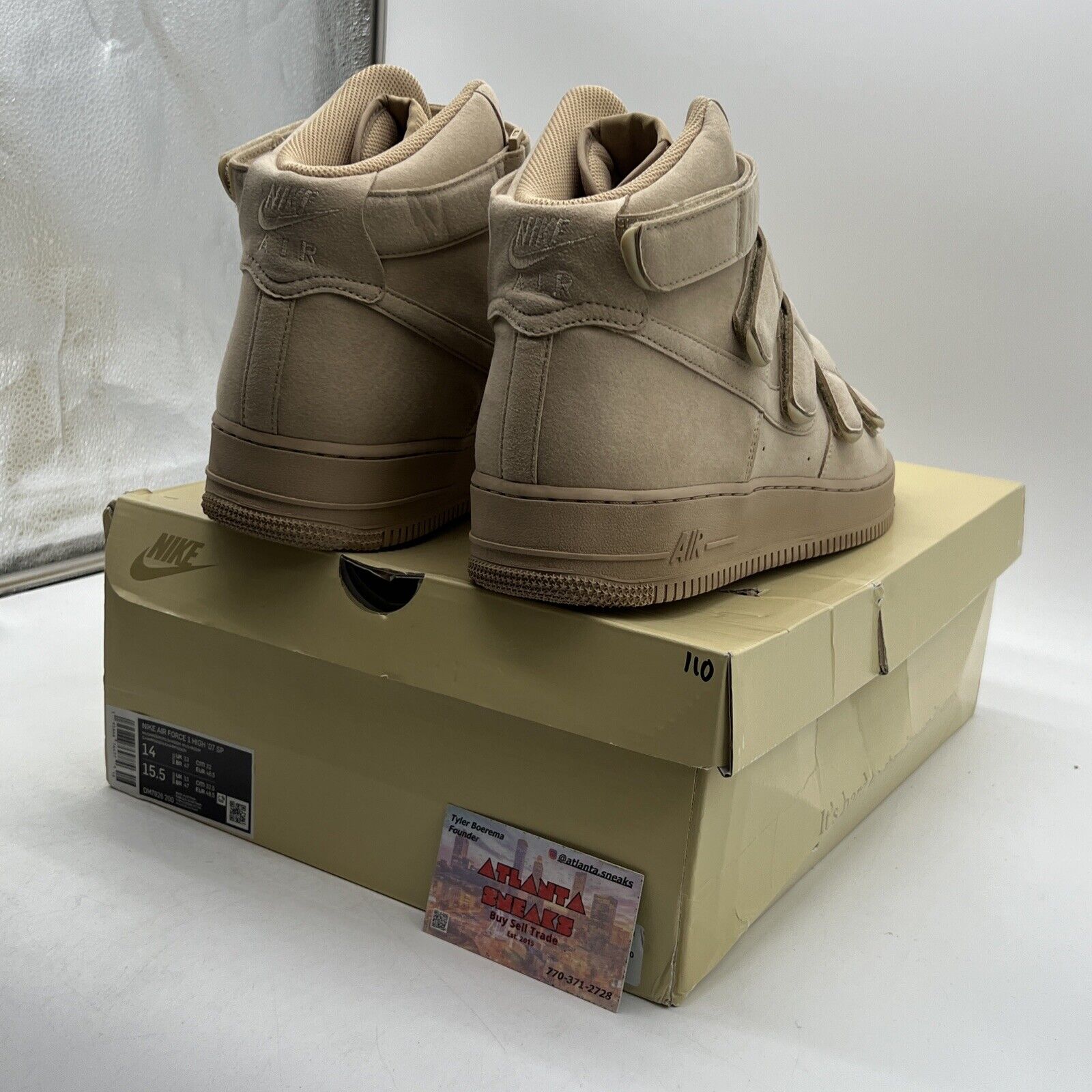 Size 14 - Nike Billie Eilish x Air Force 1 '07 SP High Mushroom (DM7926-200)