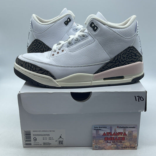 Size 9W Jordan 3 Retro Neapolitan Dark Mocha (Women's) (CK9246-102)