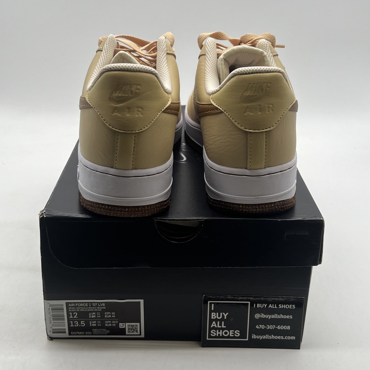 Size 12 - Nike Air Force 1 '07 LV8 EMB Inspected By Swoosh (DQ7660-200)