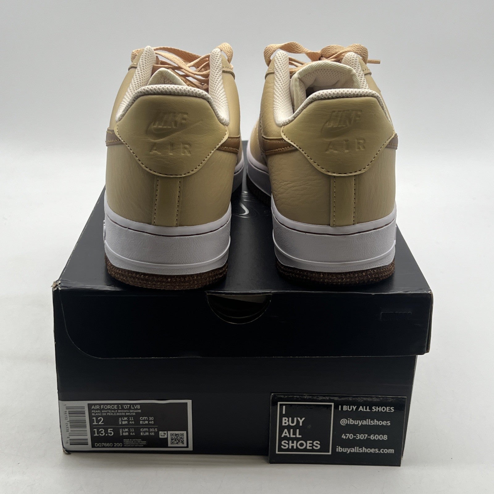 Size 12 - Nike Air Force 1 '07 LV8 EMB Inspected By Swoosh (DQ7660-200)