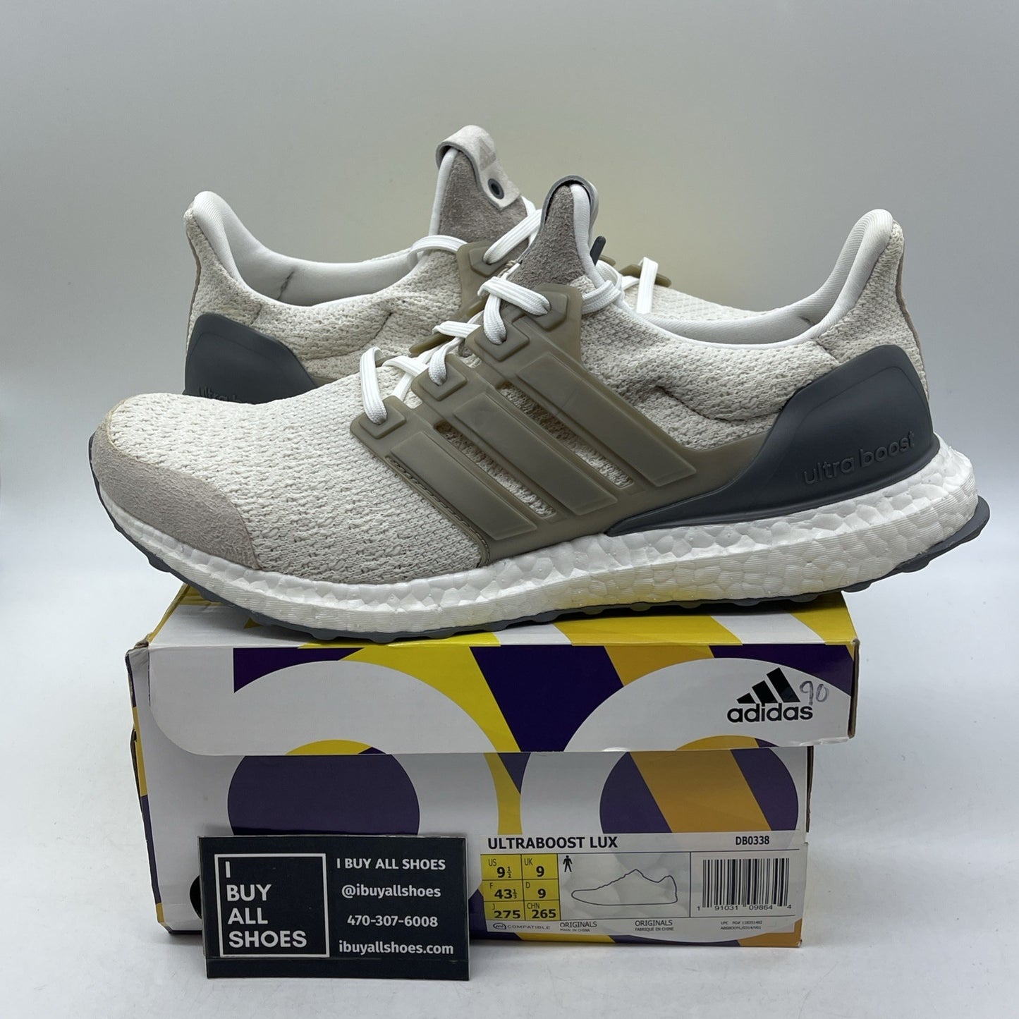 Size 9.5 - adidas Sneakersnstuff x Social Status x UltraBoost Lux Vintage White