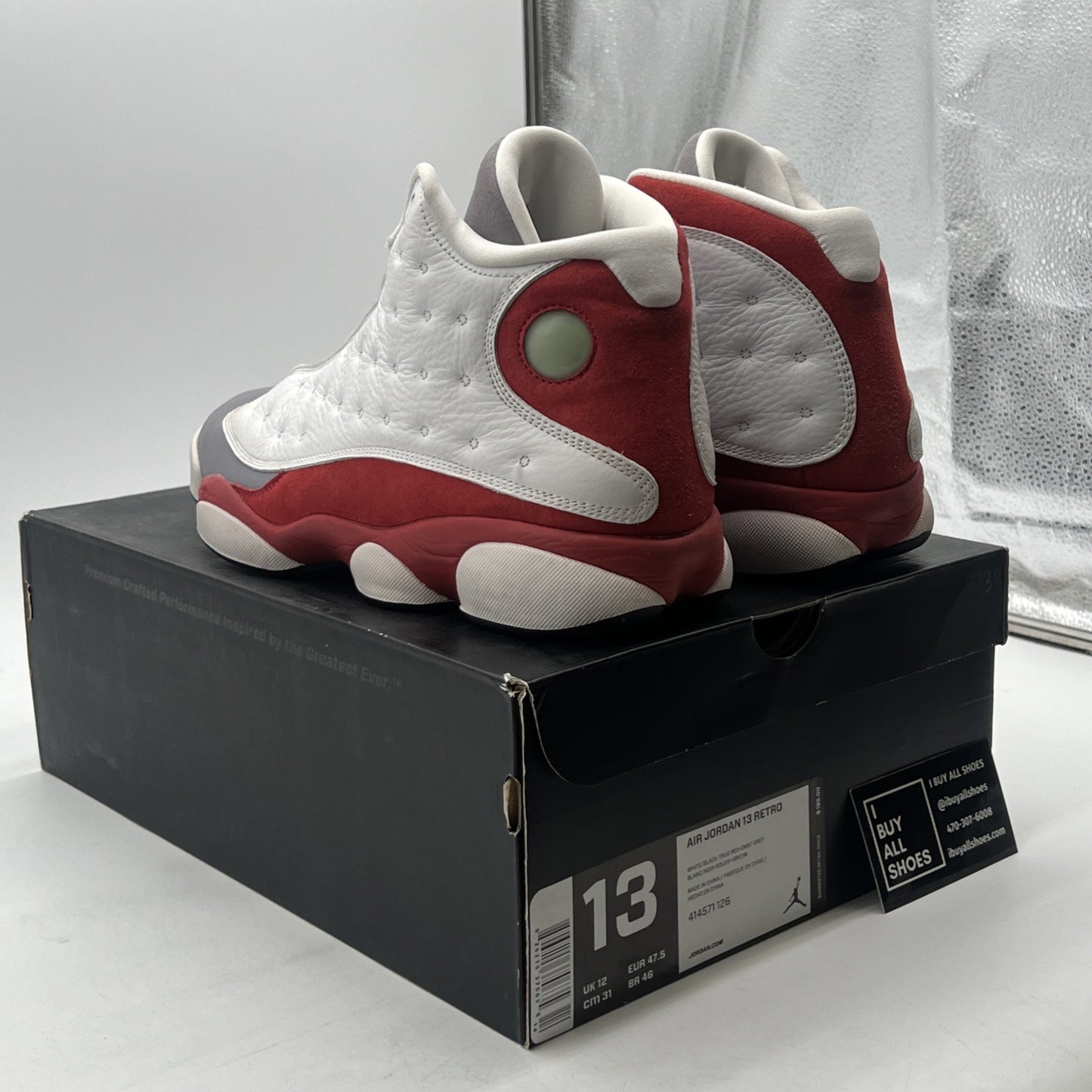 Size 13 - Air Jordan 13 Retro 2014 Grey Toe (414571-126)