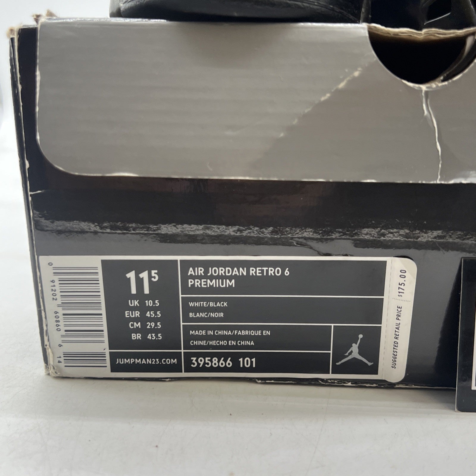 Size 11.5 - Air Jordan 6 Retro Premium Motorsports (305866-101)