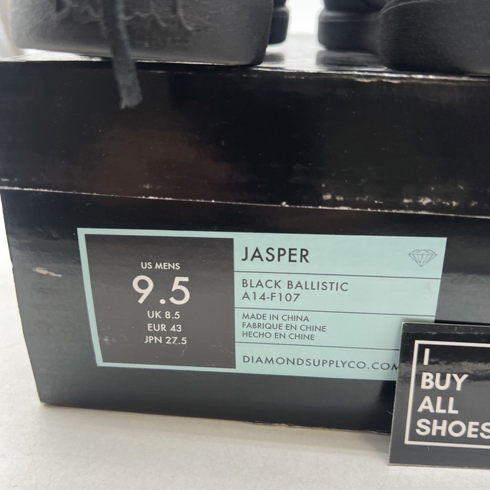 Size 9.5 - Diamond Supply Co x IBN Jasper Triple Black (A14-F107)