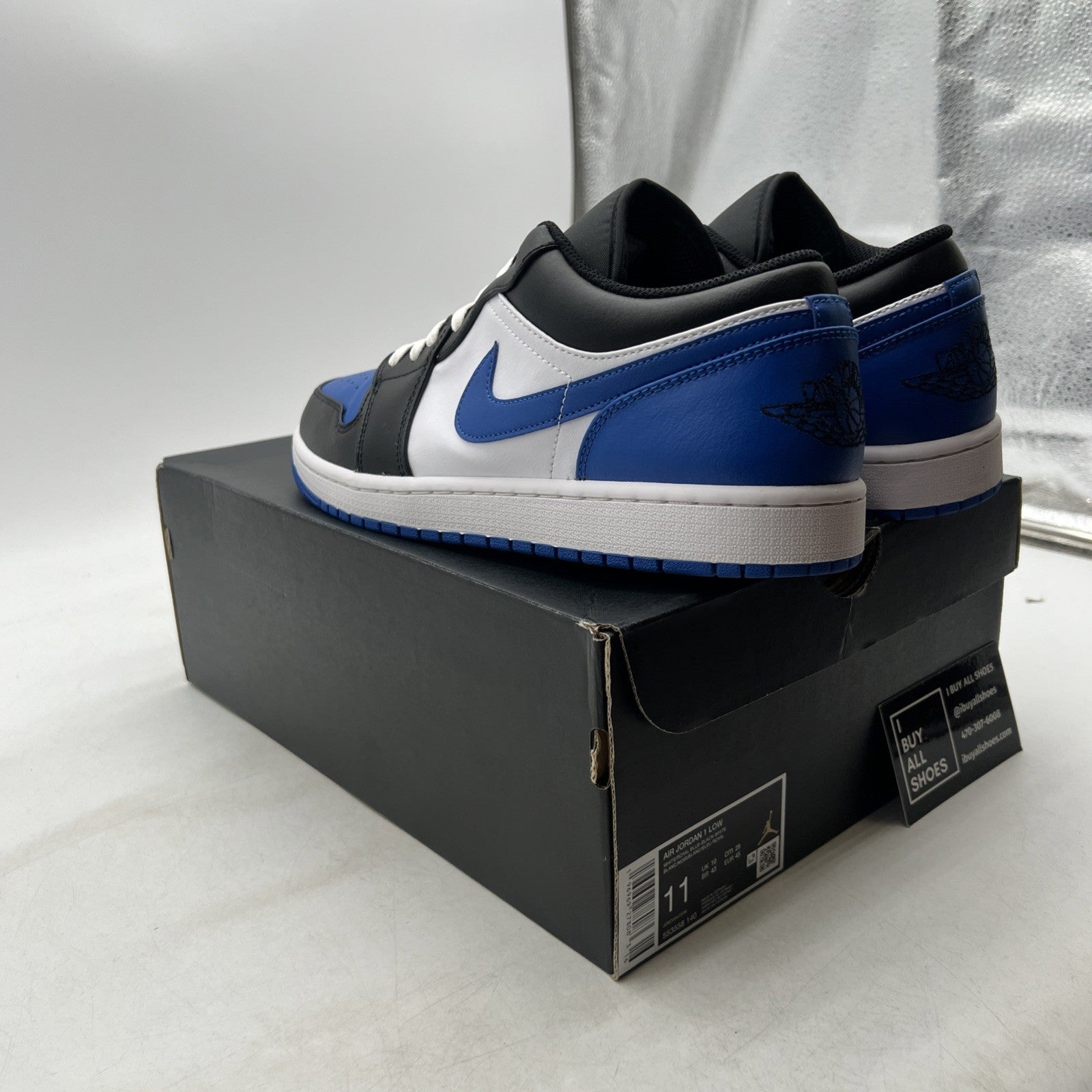 Size 11 - Air Jordan 1 Low Alternate Royal Toe (553558-140)