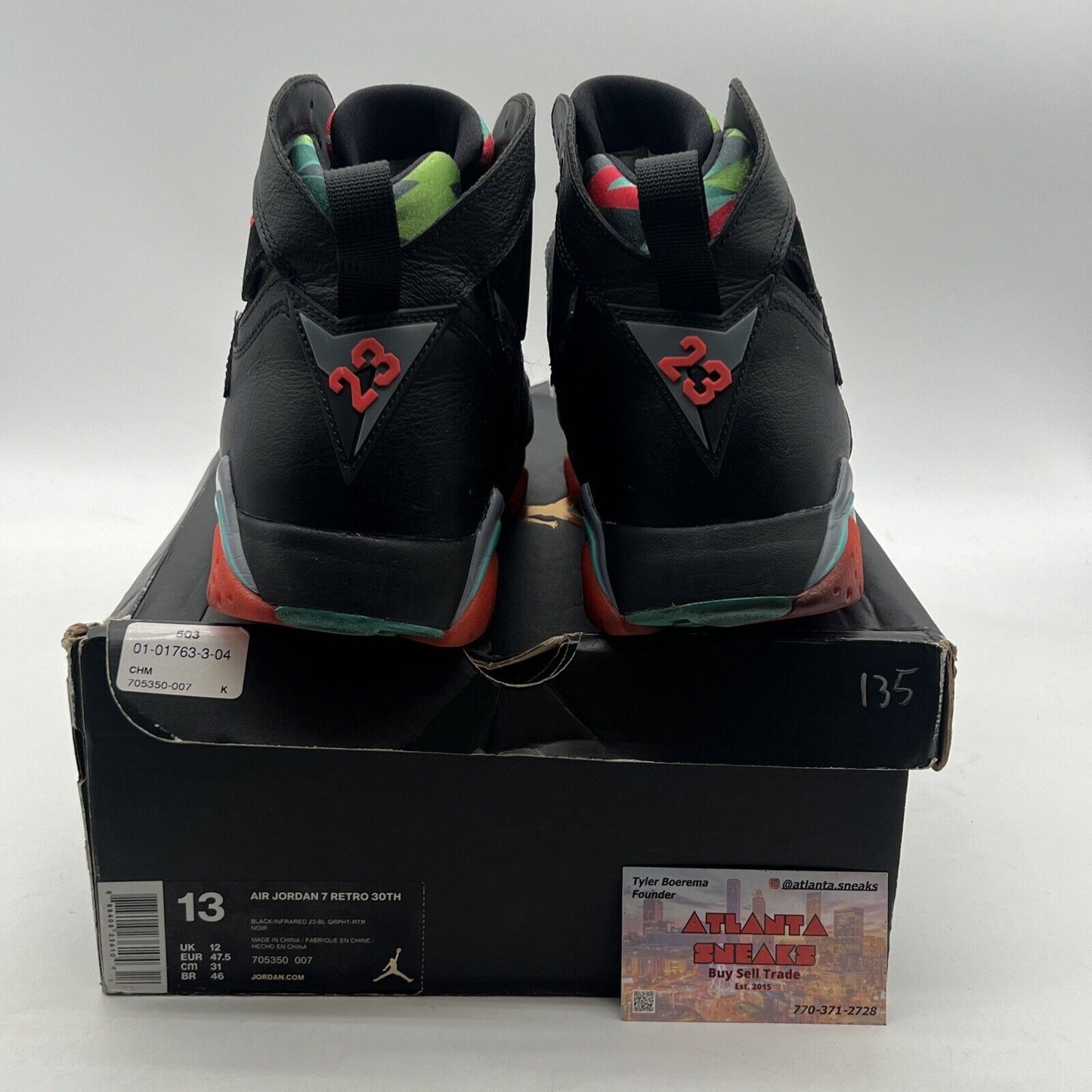 Size 13 - Air Jordan 7 Retro 30th Barcelona Nights (705350-007)