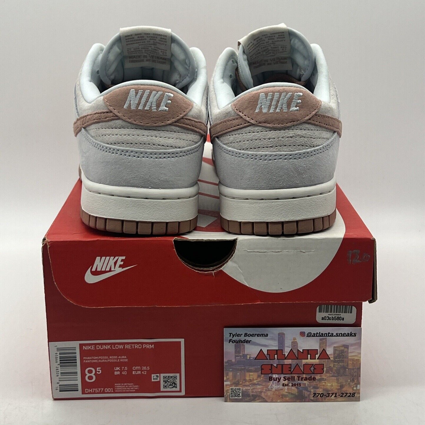 Size 8.5 - Nike Dunk Premium Low Fossil Rose Suede (DH7577-001)