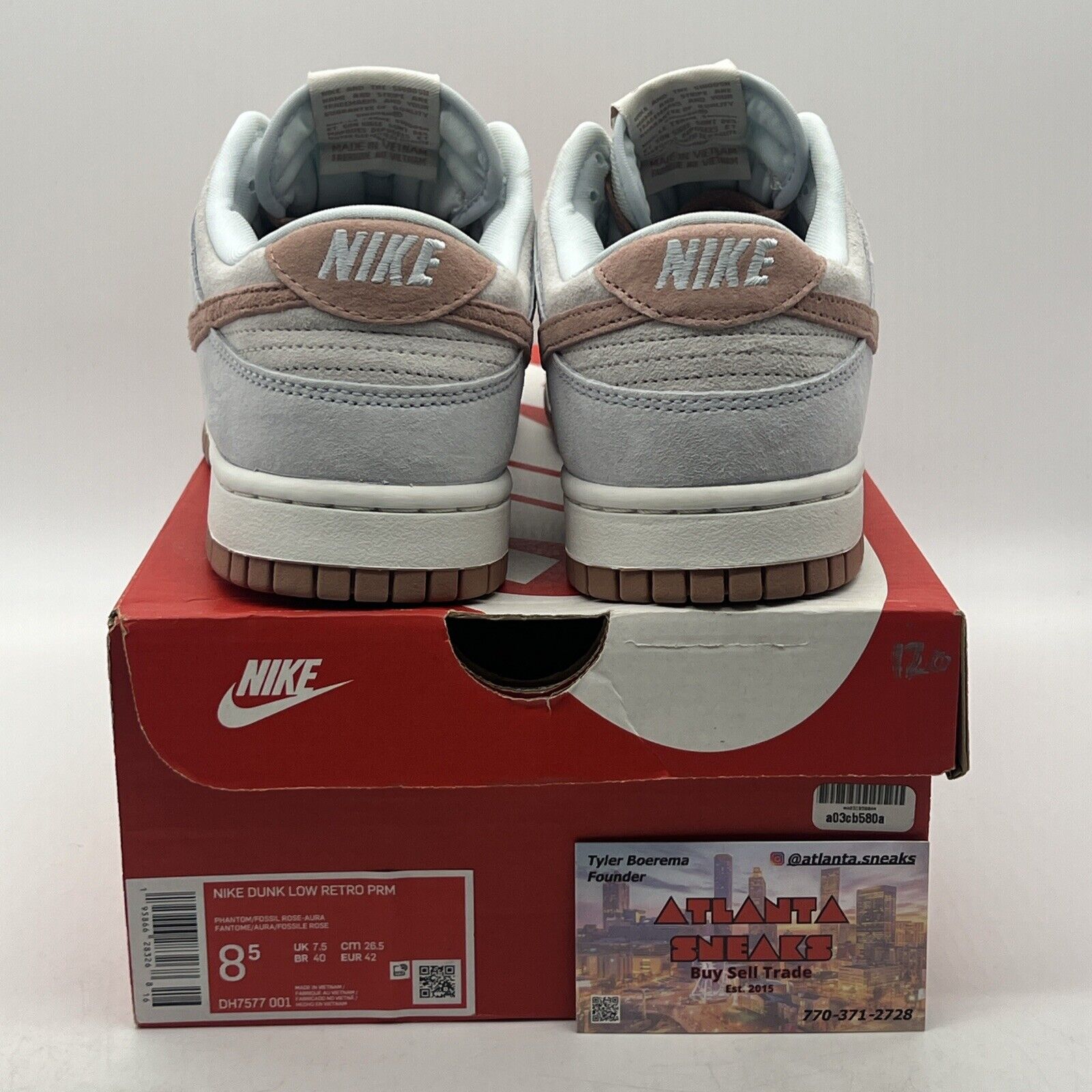 Size 8.5 - Nike Dunk Premium Low Fossil Rose Suede (DH7577-001)