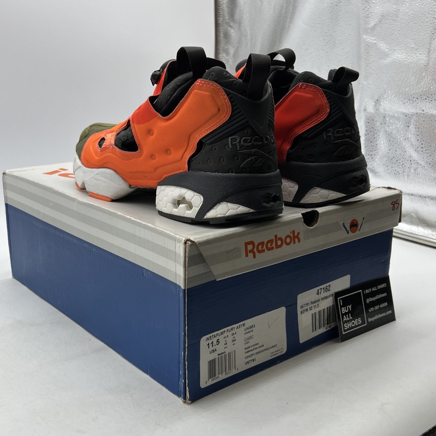 Size 11.5 - Reebok InstaPump Fury ASYM Orange W (V67791)