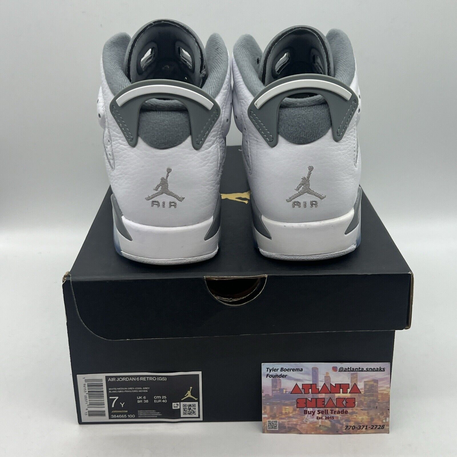 Size 7 - Jordan 6 Retro Low Cool Grey Brand New Og All