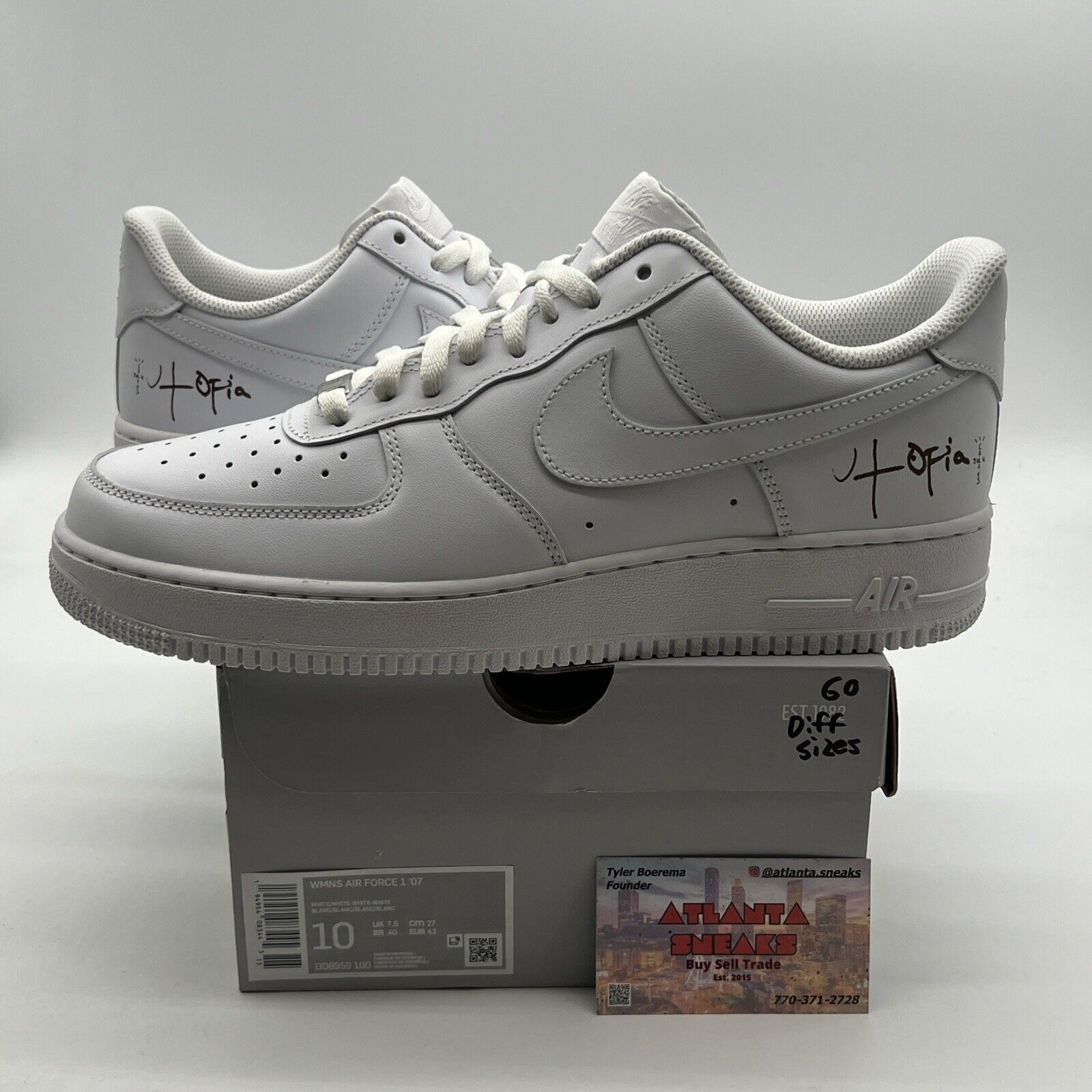 Size 10W - Nike Air Force 1 Low White 2018 (DD8959-100)