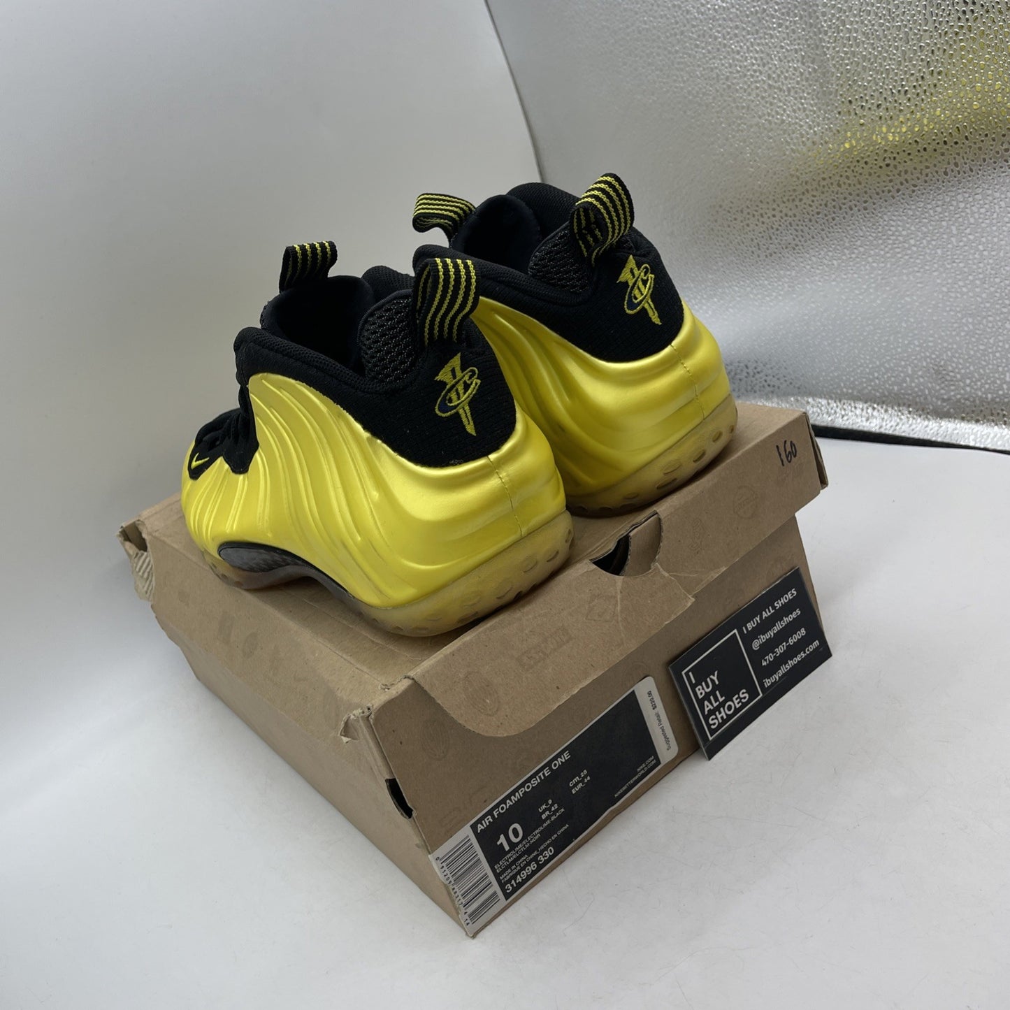 Size 10 - Nike Air Foamposite One Electrolime (314996-330)