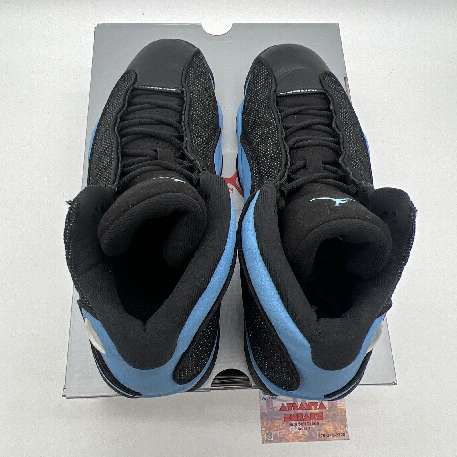 Size 11 - Jordan 13 Retro Mid Black University Blue Leather (DJ6982-041)