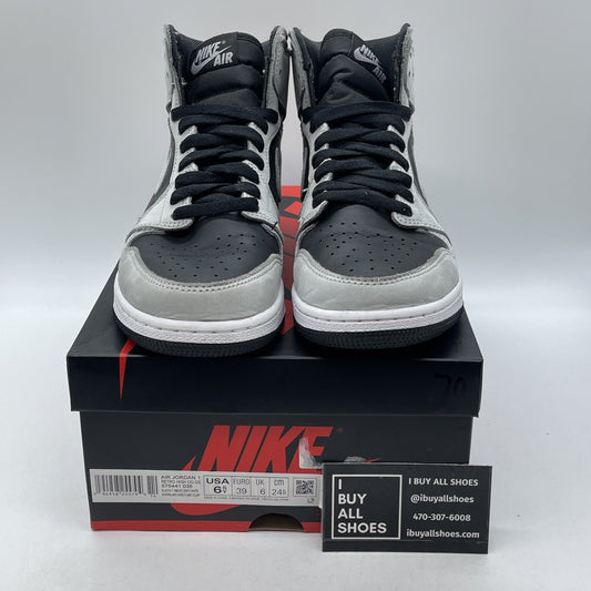 Size 6.5Y - Jordan 1 Retro OG High Shadow 2.0 Grey Black Suede (575441-035)