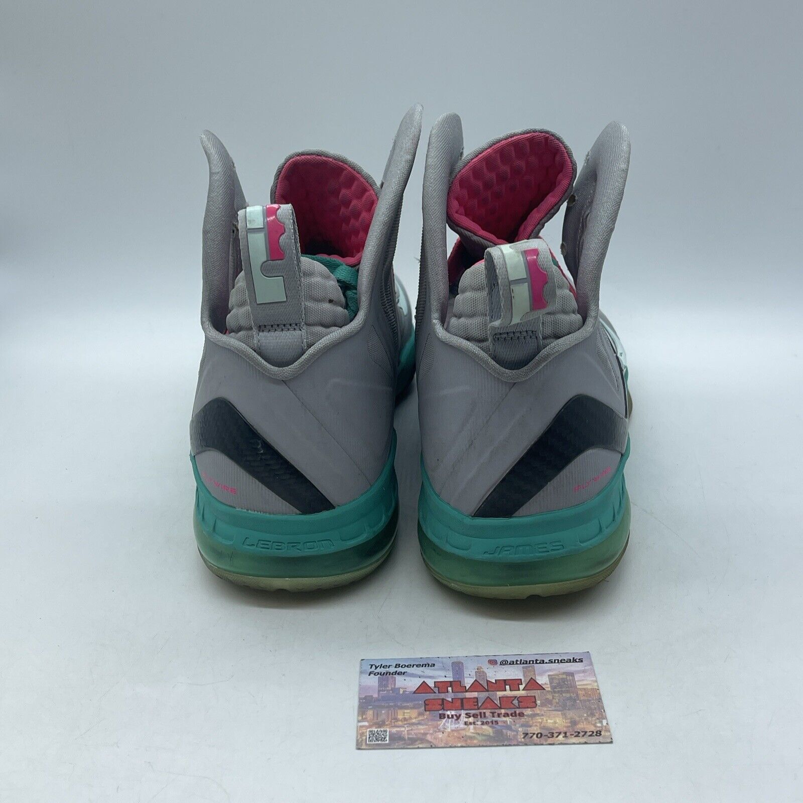 Size 13 - Nike LeBron 9 P.S. Elite South Beach Grey Suede (516958-001)