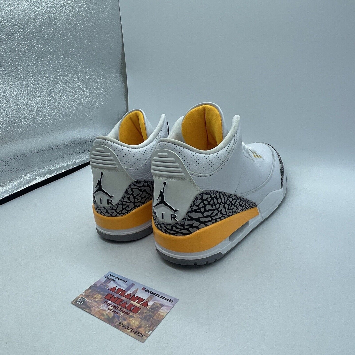 Size 10W - Air Jordan 3 Retro Laser Orange White Grey Suede (CK9246-108)