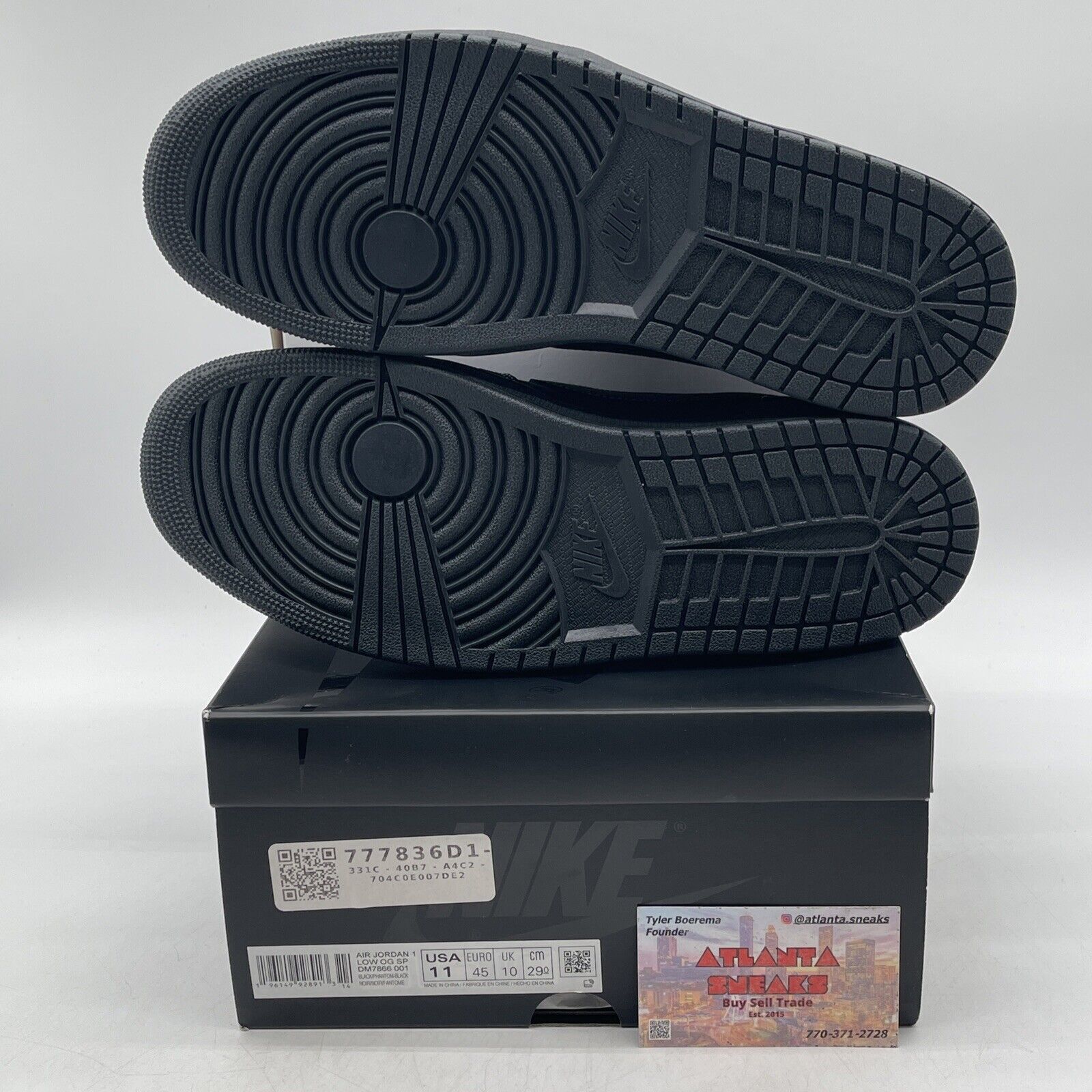 Size 11 - Jordan 1 Retro Low OG SP x Travis Scott Black Phantom (DM7866-001)