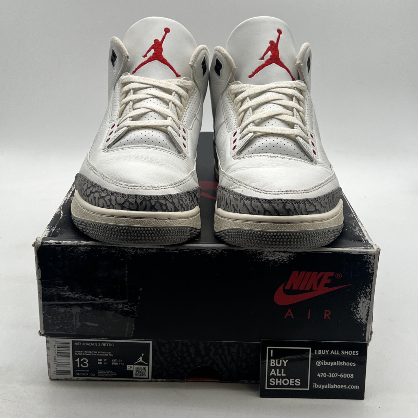 Size 13 - Air Jordan 3 Retro Mid White Cement Reimagined (DN3707-100)