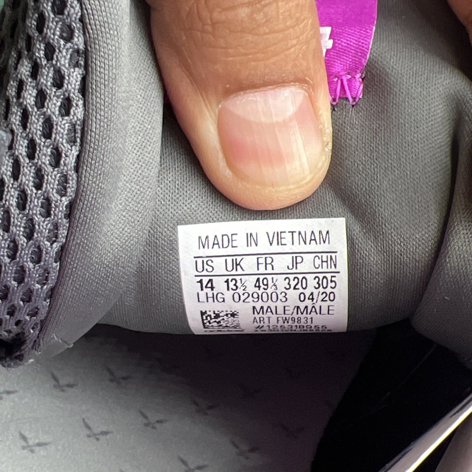 Size 14 - Adidas Ninja x ZX Torsion Time In - Glory Purple (FW9831)