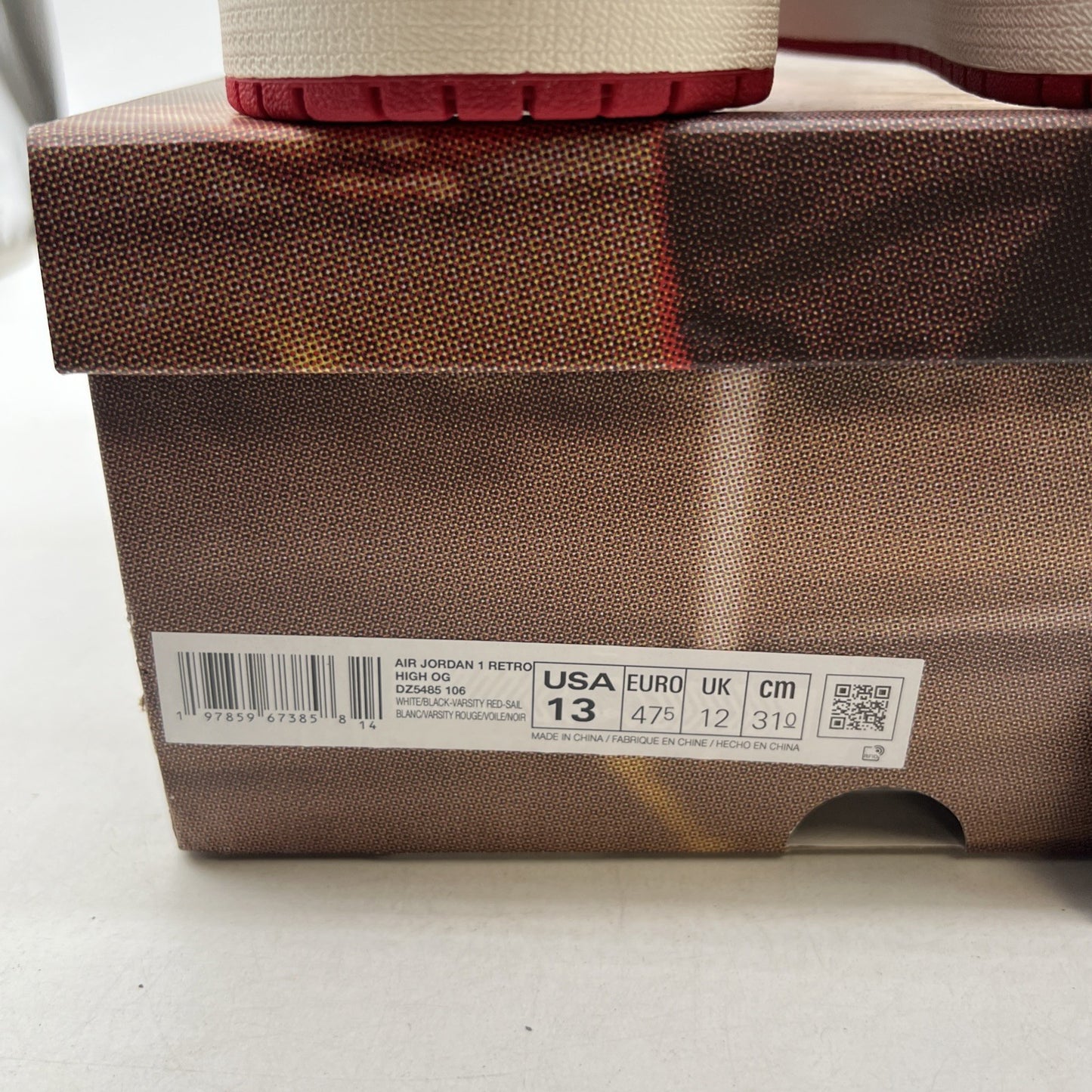 Size 13 - Air Jordan 1 Retro OG High Black Toe Reimagined (DZ5485-106)