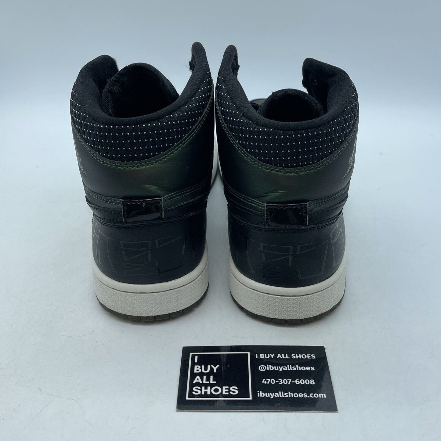 Size 9.5 - Craig Stecyk x Air Jordan 1 SB Black Green Leather (653532-001)
