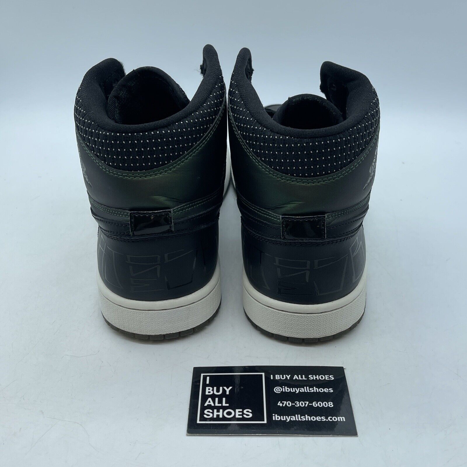 Size 9.5 - Craig Stecyk x Air Jordan 1 SB Black Green Leather (653532-001)