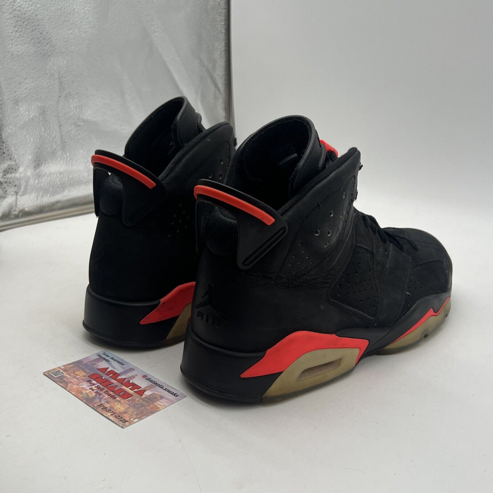 Size 10 - Jordan 6 Retro Infrared Black 2014 (384664-023)